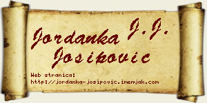 Jordanka Josipović vizit kartica
